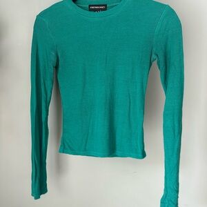 Streetwear Society Fitted Blue Long Sleeve Tee